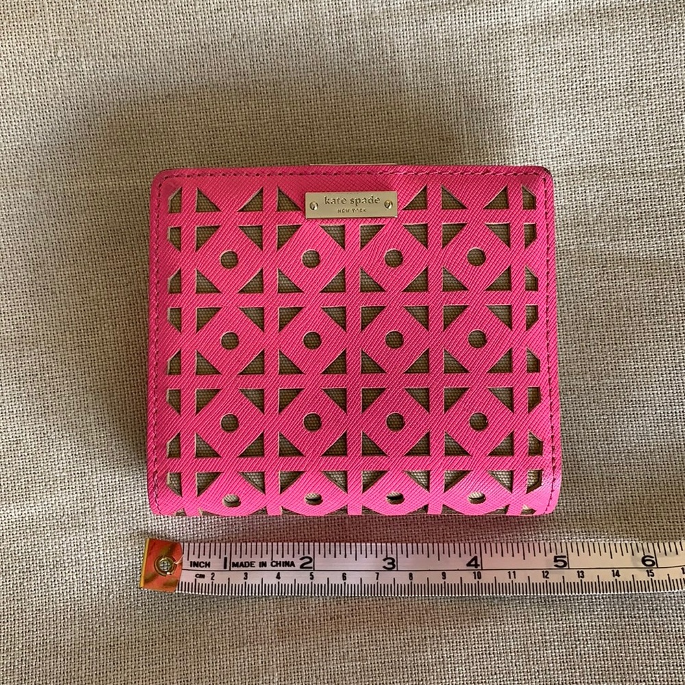 Hot pink Kate Spade wallet